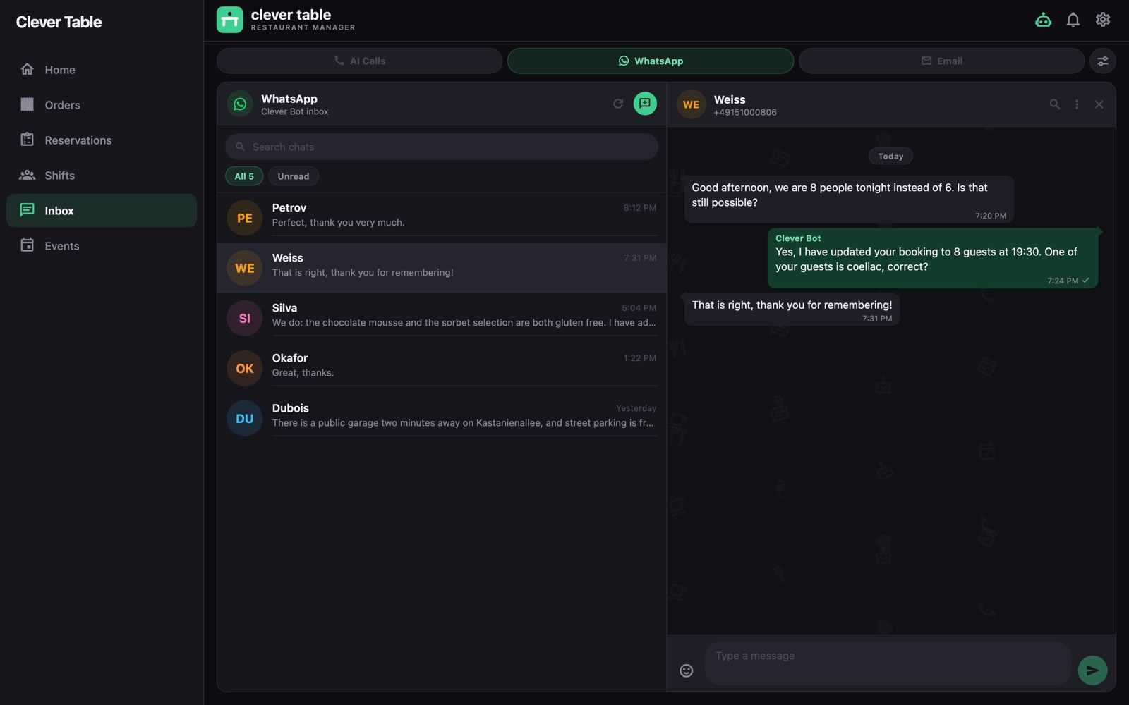WhatsApp-Inbox